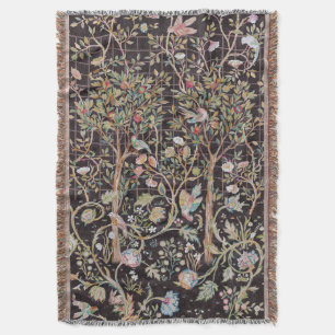 Fåglar i Blomsterträdgården, William Morris Filt