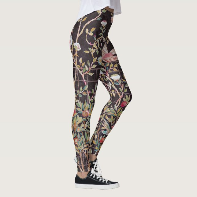 Fåglar i Blomsterträdgården, William Morris Leggin Leggings (Höger)