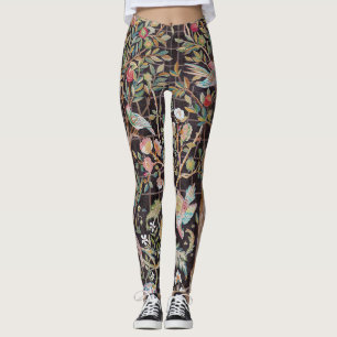 Fåglar i Blomsterträdgården, William Morris Leggings
