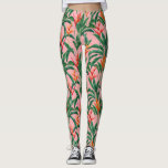 Fåglar i den tropiska Blommigten av paradisefält H Leggings<br><div class="desc">Gå ut i stil med dessa toppen söta baljor med en mönster tropisk blomma mot en rosa bakgrund. Perfekt för en natt ut,  träning på gymmet eller tropisk strandsemester.</div>