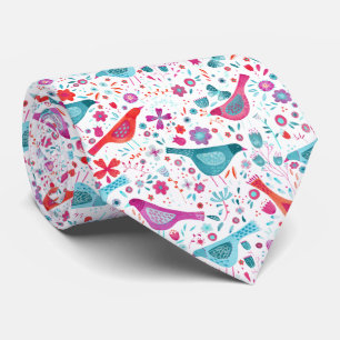 Fåglar i en Garden Modern Boho Watercolor Slips