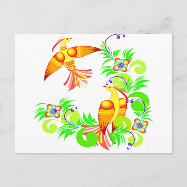 Fåglar i Färg Vykort (Framsida)