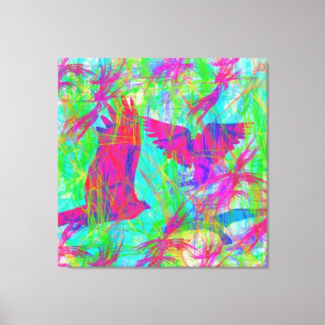 Fåglar i Flykt Canvastryck (Framsida)