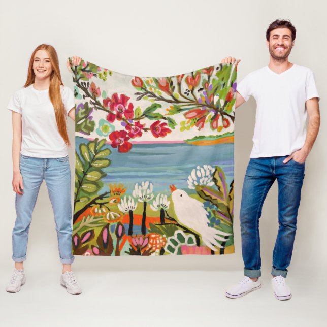 Fåglar i Garden Fleecefilt (På plats)