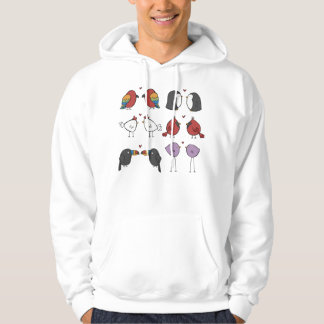 Fåglar i kärlek hoodie