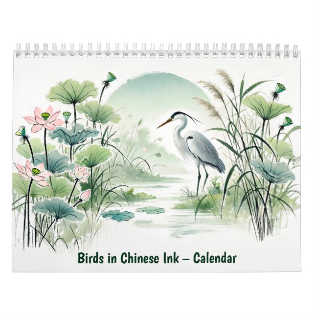 Fåglar i kinesisk bläck – Kalender (Omslag)