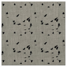 Fåglar i Linen Fabric under flygning