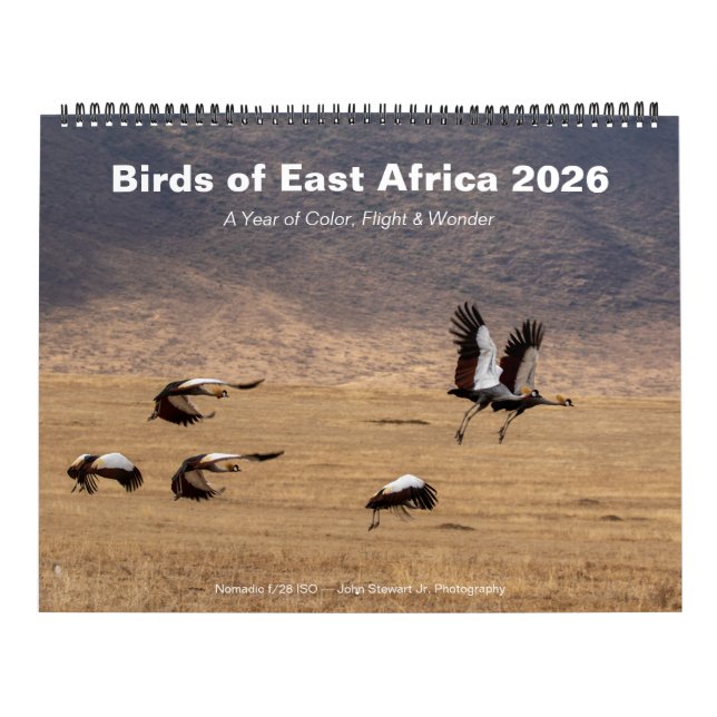 Fåglar i Öster Afrika 2026 Kalender (Omslag)