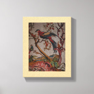 Fåglar i Paradise ~ Wrapped Canvas.75" Tjockt Canvastryck