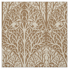 Fåglar i Thicket, Mellow Brown Tyg