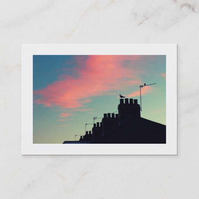 Fåglar i tidigt (vid gränsen) visitkort (Framsida)