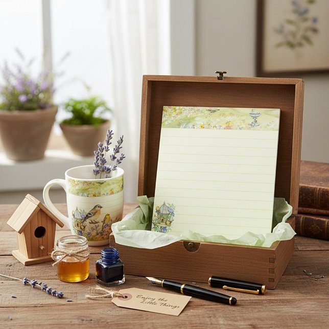 Fåglar i trädgården anteckningsblock (Skapare uppladdad)