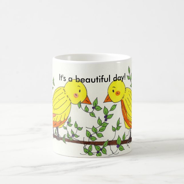 Fåglar i Treetops Kaffemugg (Center)