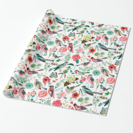 Fåglar | Inpackningspapper Presentpapper