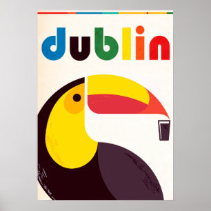 Fåglar Kärlek Guinness! Poster