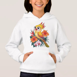 Fåglar med blommor av Gult T Shirt