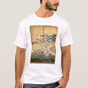 Fåglar med höst- och vinterblommor t shirt
