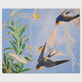 FÅGLAR MED LILY WRAPPP Papper Presentpapper