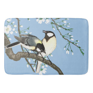 Fåglar och Blommarna Ohara Koson Badrumsmatta