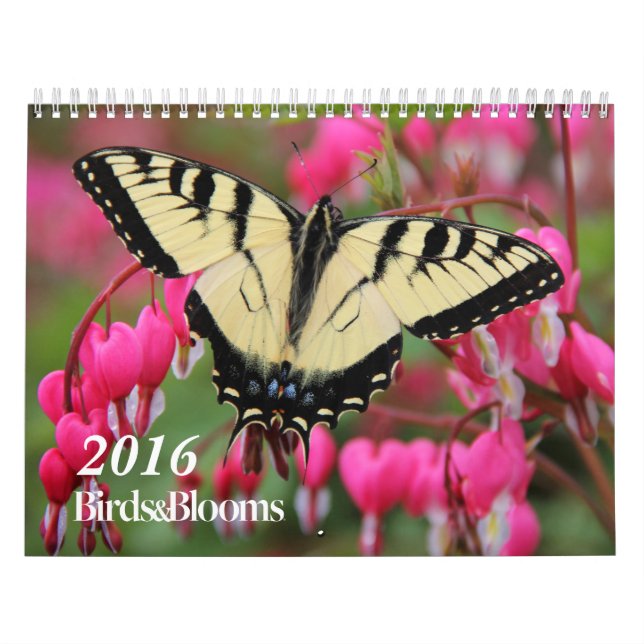 Fåglar och blommor 2016 Kalender (Omslag)