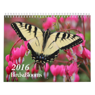 Fåglar och blommor 2016 Kalender