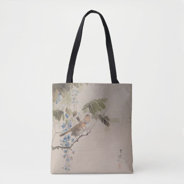 Fåglar och blommor av Watanabe Seitei Tygkasse (Framsida)