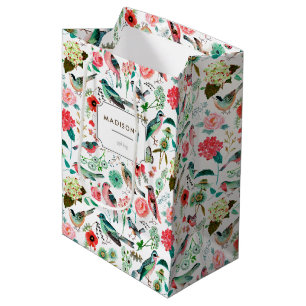 Fåglar och blommor   Gift Bag