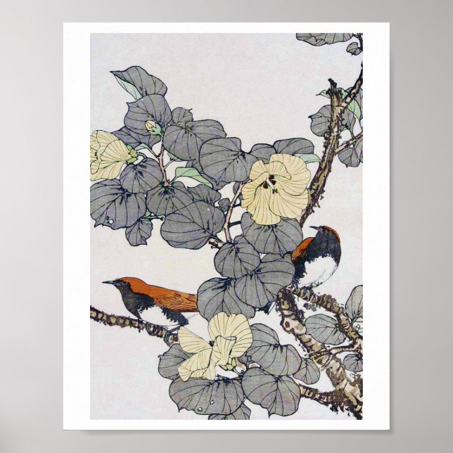 Fåglar och blommor, Imao Keinen Poster (Framsidan)
