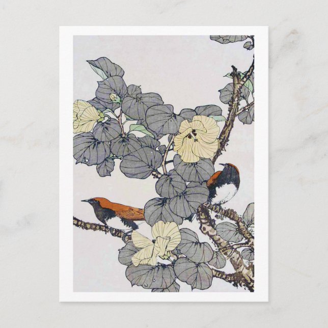 Fåglar och blommor, Imao Keinen Vykort (Framsida)