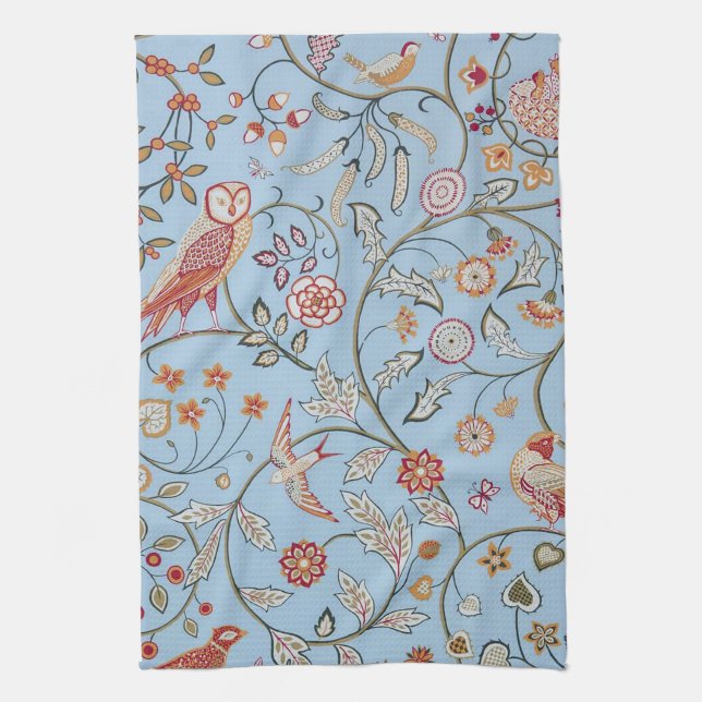 Fåglar och blommor, William Morris Kökshandduk (Vertikal)