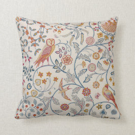 Fåglar och blommor, William Morris Kudde