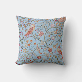 Fåglar och blommor, William Morris Kudde