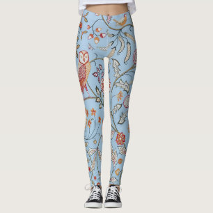 Fåglar och blommor, William Morris Leggings