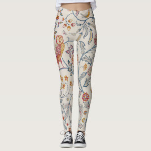 Fåglar och blommor, William Morris Leggings