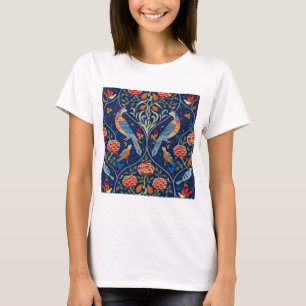 Fåglar och blommor, William Morris T Shirt