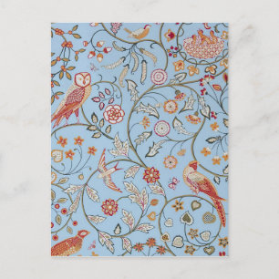 Fåglar och blommor, William Morris Vykort
