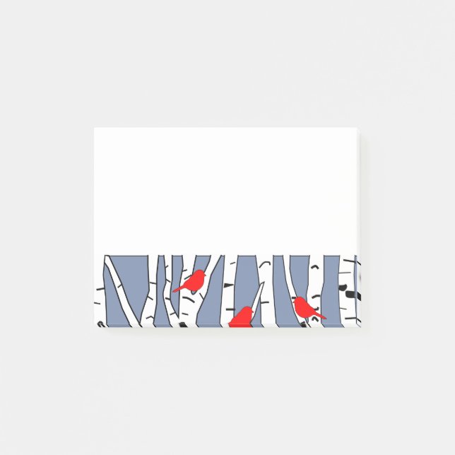 Fåglar och fåglar post-it block (Framsida)