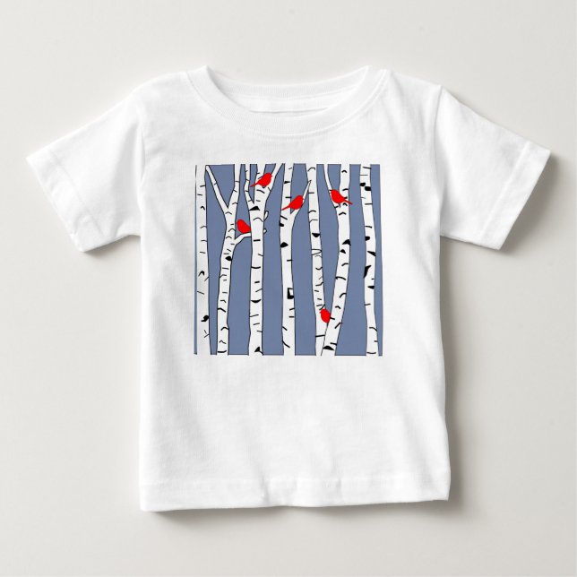 Fåglar och fåglar t shirt (Framsida)