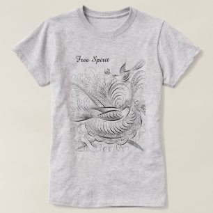 Fåglar och fjäril (fri sprit) T-Shirt