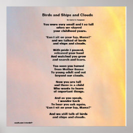 "FÅGLAR OCH FRAKTASER OCH STÄDERFAMILJEFAMILJEN PO POSTER