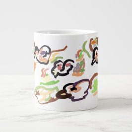 Fåglar och höst jumbo mugg