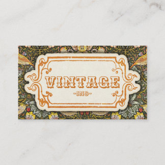 Fåglar och jordgubbar avsedda för prydnadsdjur visitkort