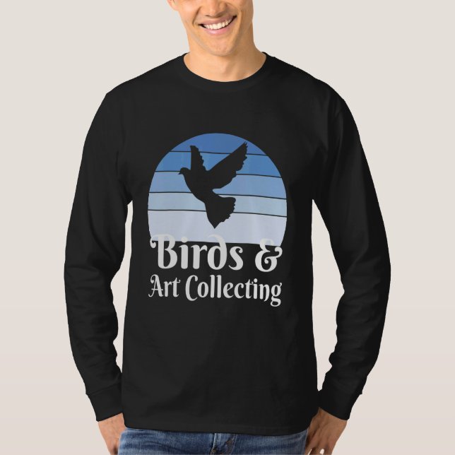 Fåglar Och Samlande T Shirt (Framsida)