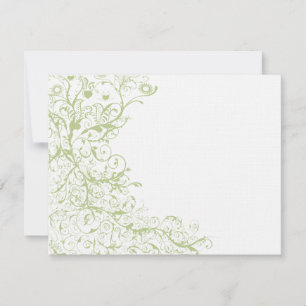 Fåglar och sändare #28-Bröllop OSA-svarskort OSA Kort