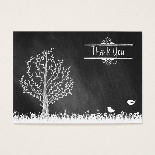 Fåglar och Träd tack Visitkort (Framsidan)