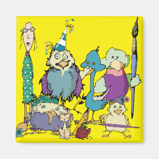 Fåglar och vänner magnet