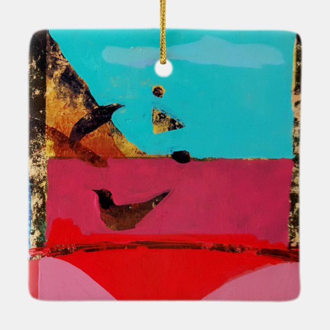 Fåglar Öga View Julgransprydnad Keramik (Baksida)