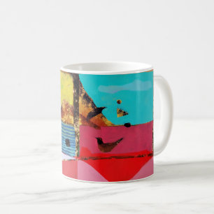 Fåglar Öga View Kaffemugg