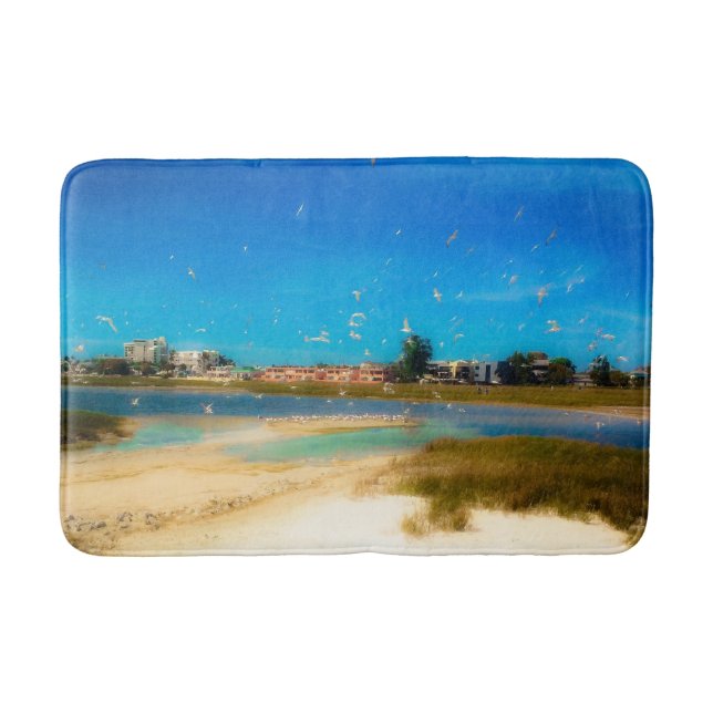 Fåglar överallt badrumsmatta (Framsidan)