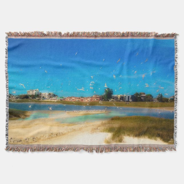 Fåglar överallt filt (Framsidan)